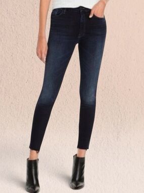 Mother High Waisted Looker Ankle Fray Last Call Jeans Size 25